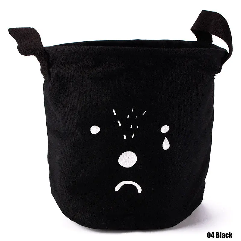 Lovely Animal Face Cartoon Linen Desk Storage Box Holder Home Cotton Organizer Case Cosmetic Stationery Sundries Decor 94877 4