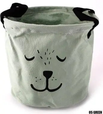 Lovely Animal Face Cartoon Linen Desk Storage Box Holder Home Cotton Organizer Case Cosmetic Stationery Sundries Decor 94877 5