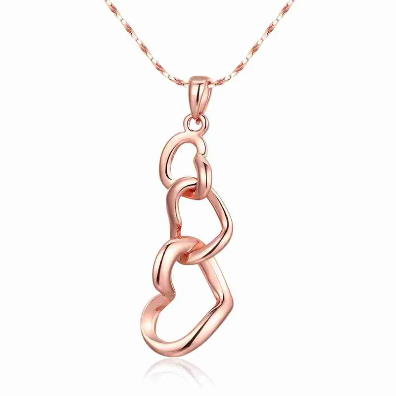 Lovely Austrian Crystal Collar Necklace Three Heart Is Hollow Bisuteria 1
