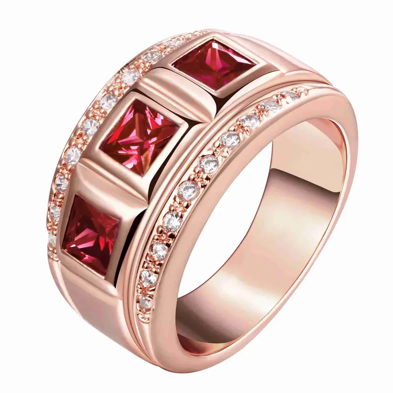 Lovely Austrian Crystal Rings Round Roll Anel Wedding Jewelry 1
