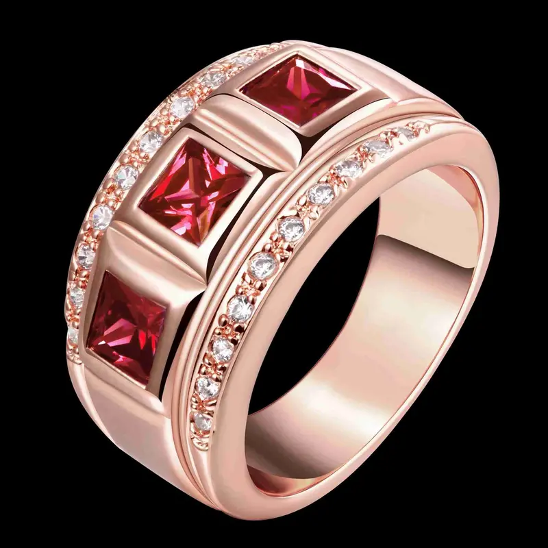 Lovely Austrian Crystal Rings Round Roll Anel Wedding Jewelry 4