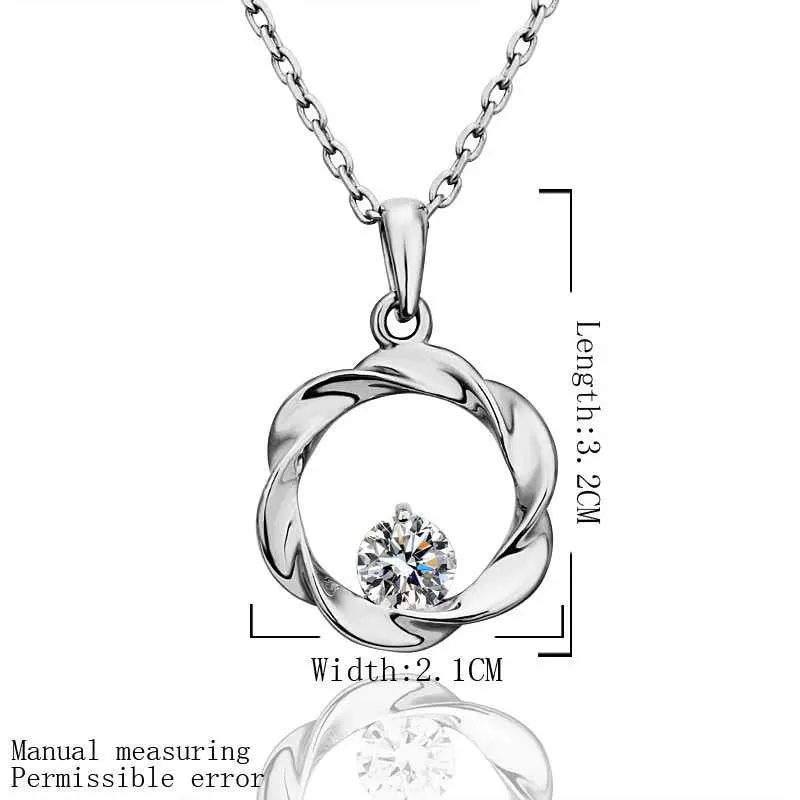 Lovely Austrian Crystal Women Necklace Casual Circle Bisuteria Wedding Decoration 1