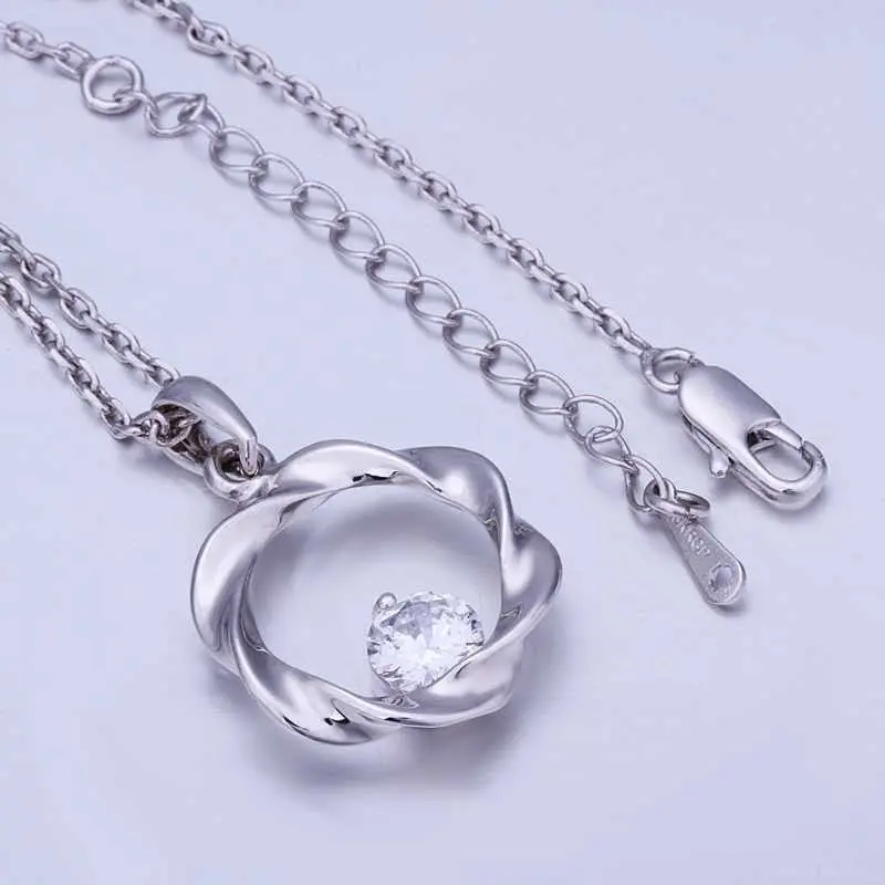 Lovely Austrian Crystal Women Necklace Casual Circle Bisuteria Wedding Decoration 2