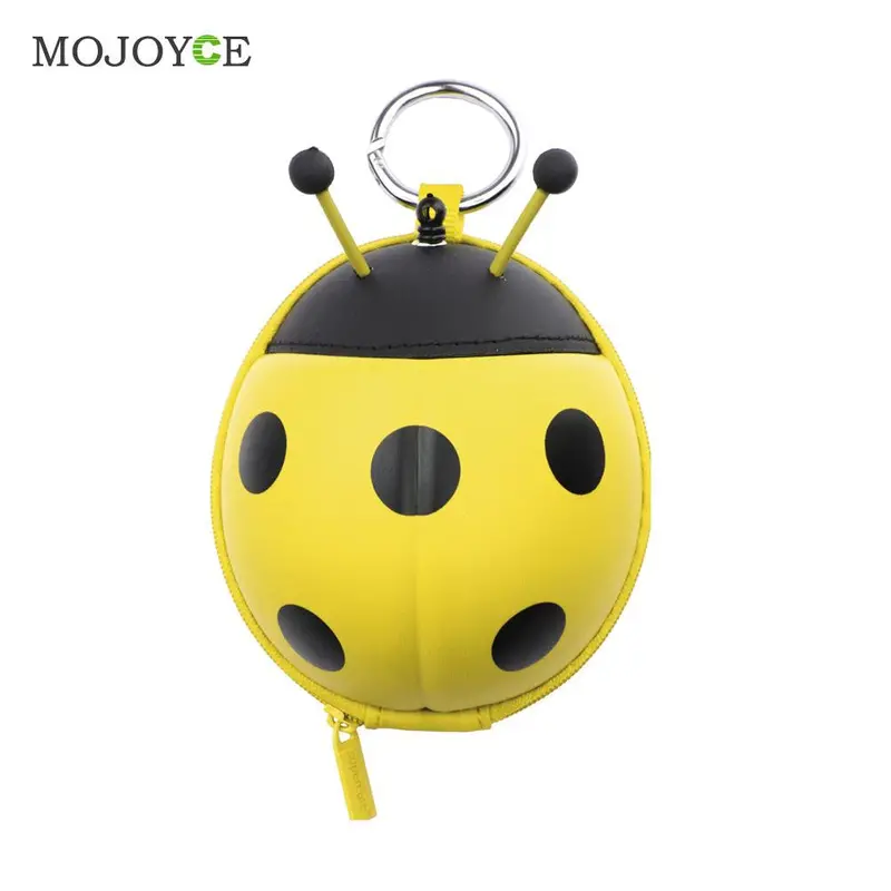 Lovely Cartoon Wallet Coin Bag Card Organizer Keys Holder Pouc (Ladybug) 1
