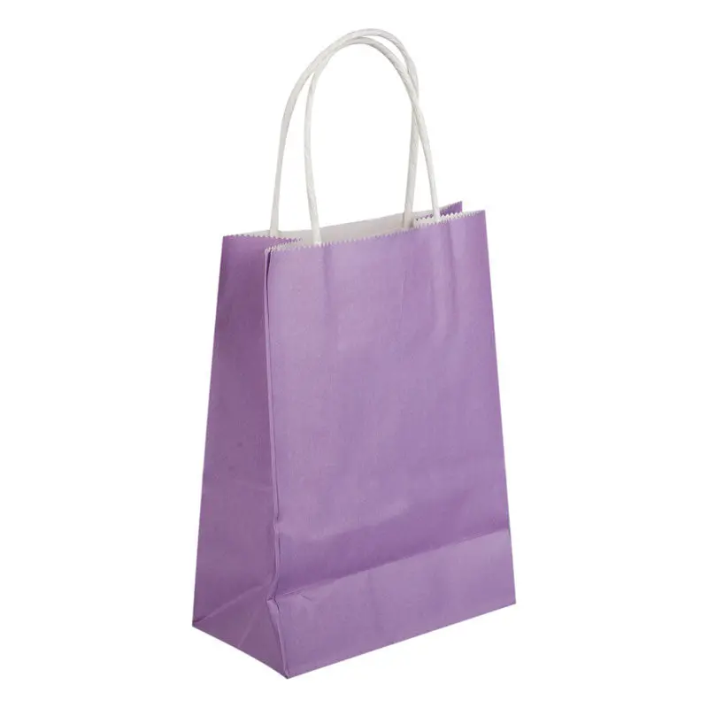 Lovely Colors Party Bags Kraft Paper Gift Bag With Handles Recyclable Loot Bag 80695 4