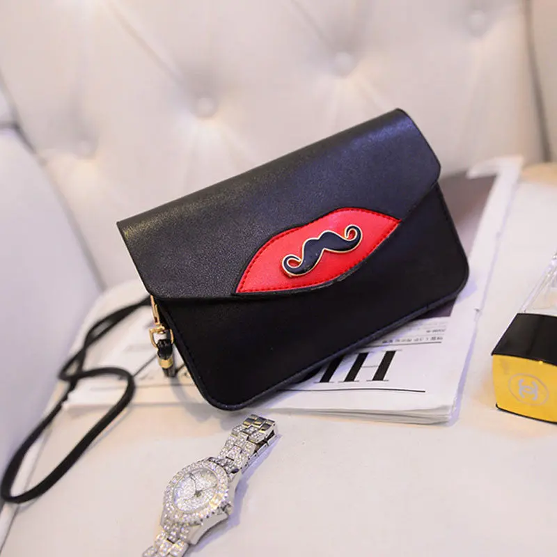 Lovely Mustache Obag Bags Small Bag Women Messenger Bags Pu Leather Crossbody Bag For Women Clutches Bolsas Femininas 1