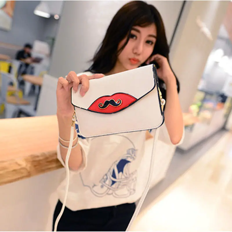 Lovely Mustache Obag Bags Small Bag Women Messenger Bags Pu Leather Crossbody Bag For Women Clutches Bolsas Femininas 2