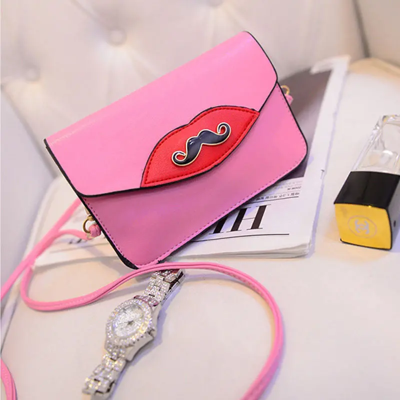 Lovely Mustache Obag Bags Small Bag Women Messenger Bags Pu Leather Crossbody Bag For Women Clutches Bolsas Femininas 4