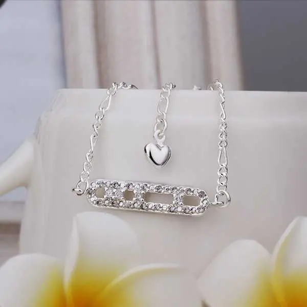 Lovely Silver Plated Anklets Insets Ladder Leg Bracelet Joias Smta  6 1