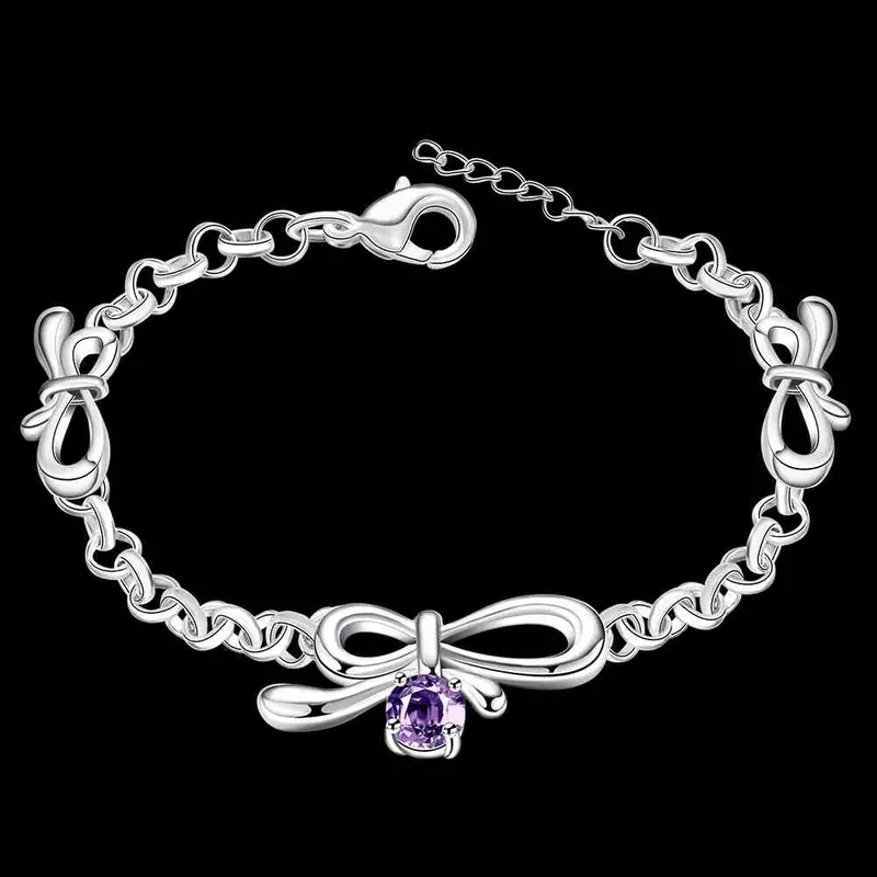 Lovely Silver Plated Bracelet Men Butterfly Pulseira442 2