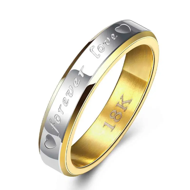 Lovely Silver Plated Rings Forever Love Women's Aliancas Joyas  96 1