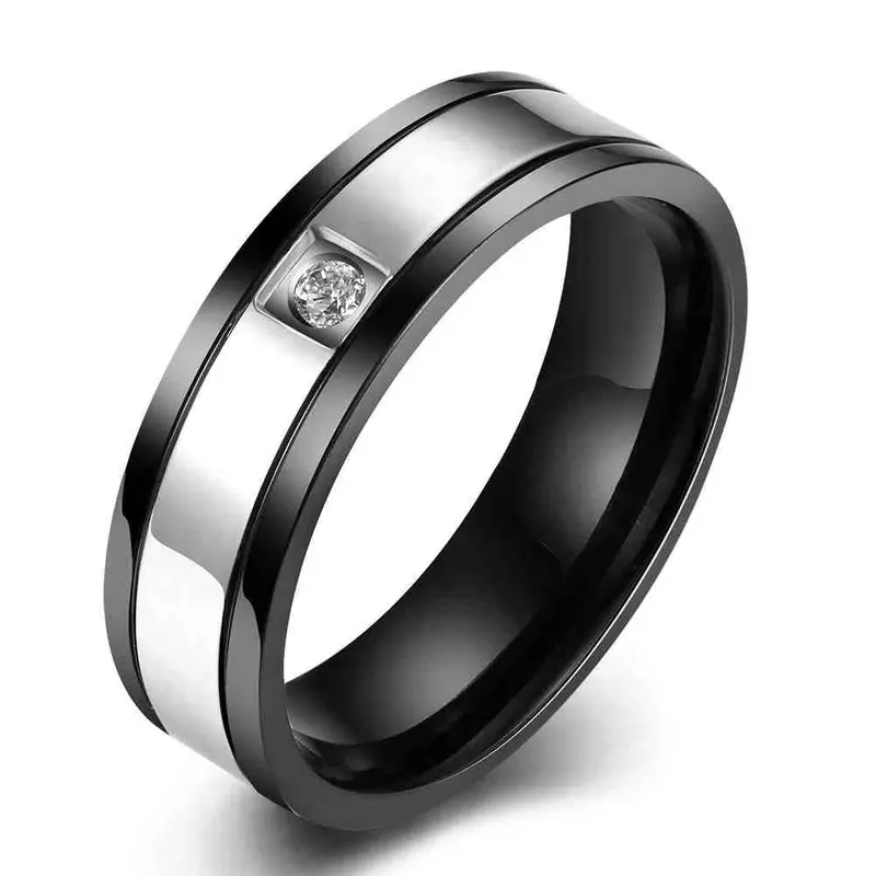 Lovely Titanium Steel Engagement Rings Wave S In Euros Wedding Jewelry168 3