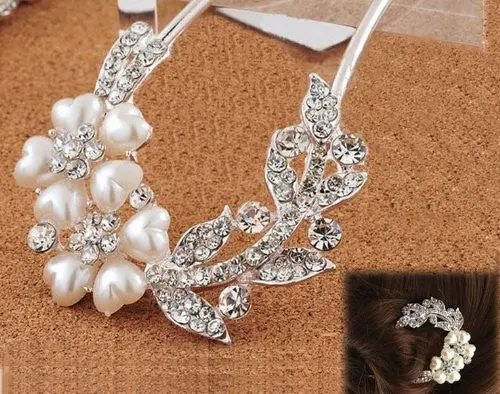 Lovely Vintage Women Headwear Jewelry Crystal Hair Clips Hairpins For Hair Clip Beauty Tools 2