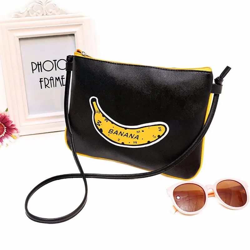 Lovely Women Banana Printing Handbag Shoulder Bags Ladies Girl Messenger Bag Satchel Tote Bolsa Feminina 2