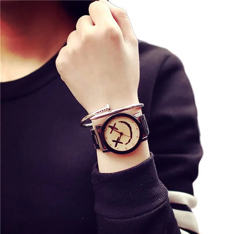 Lover Watch Smiling Face Watches Men Women Luxury Watch Quartz Sport Men Steel Casual Clock Relogio Masculino 1
