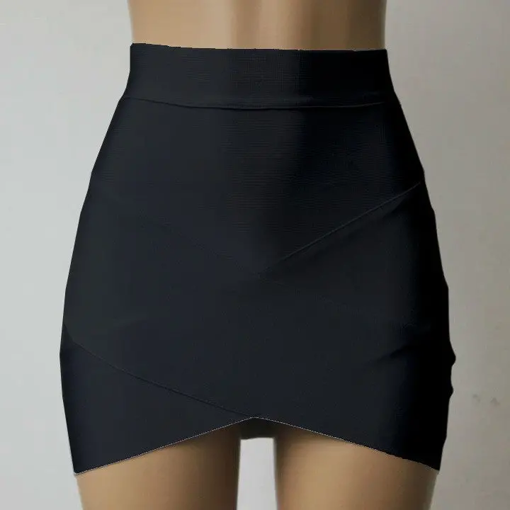 Low Elasticity Multi Color Sexy Micro Mini High Waist Pencil Skirts Casual Club Tight Bandage Bodycon Skirt 11