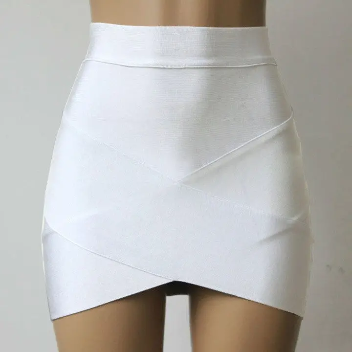 Low Elasticity Multi Color Sexy Micro Mini High Waist Pencil Skirts Casual Club Tight Bandage Bodycon Skirt 8