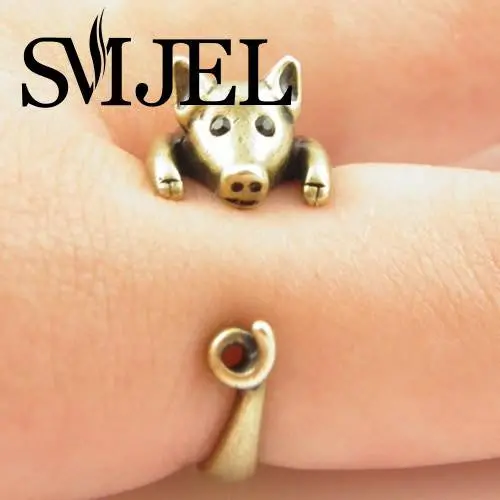 Lucky Pig Animal Ring Fine Jewelry Ladies And Girls R336 1