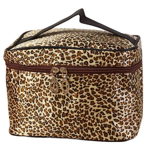 Lucky Zebra&Leopard Print Cosmetic Bags Women Travel Makeup Bag Make Up Bags Tools /Fashion Women Bags 1