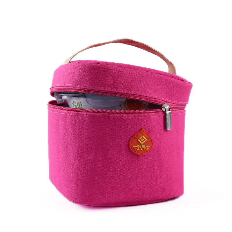 Lunch Bag & Waterproof Portable Picnic Insulated Zipper Storage Box Tote Lunch Bag Bolsa Termica Smile 1