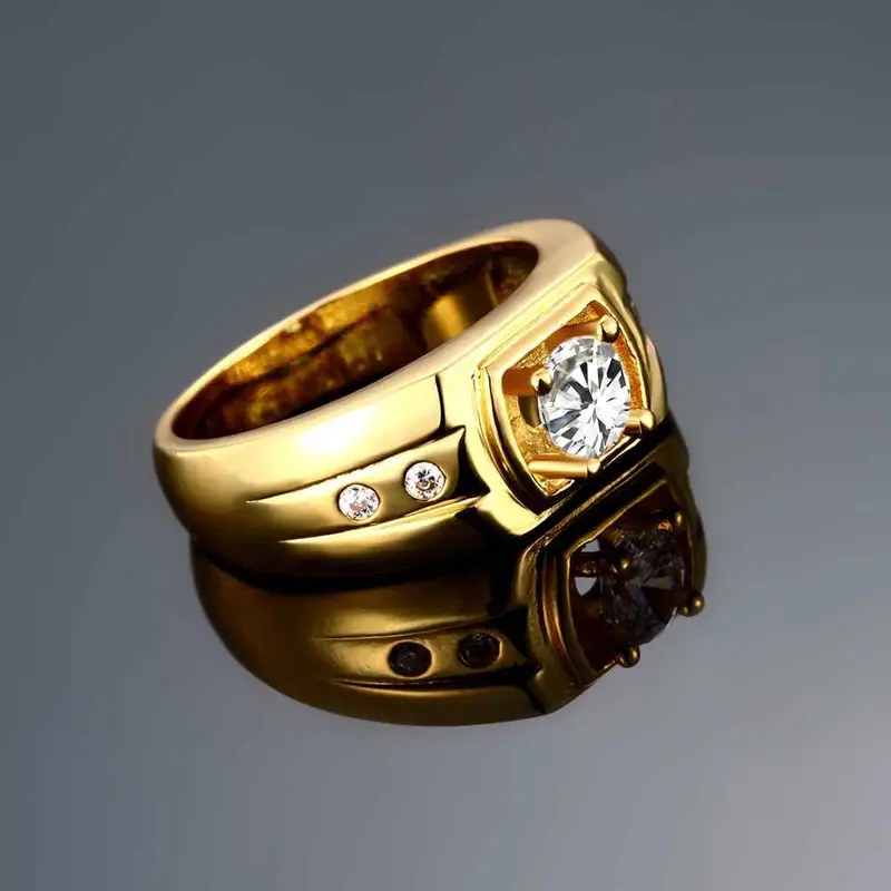 Luxurio 18K Gold Plated Engagement Ring Fire Stone S In Euros Margarida Skgr141 5