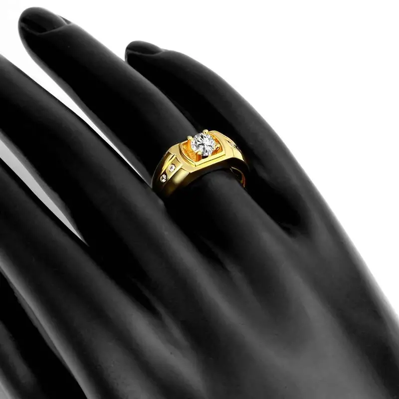 Luxurio 18K Gold Plated Engagement Ring Fire Stone S In Euros Margarida Skgr141 6