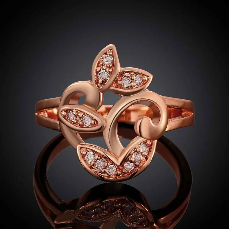 Luxurio 18K Gold Plated Engagement Ring Houttuynia Anel Feminino Sport Skgr 64 2