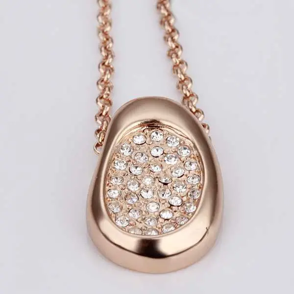 Luxurio 18K Gold Plated Necklace Women Big Necklace Jewerly Accessories 2