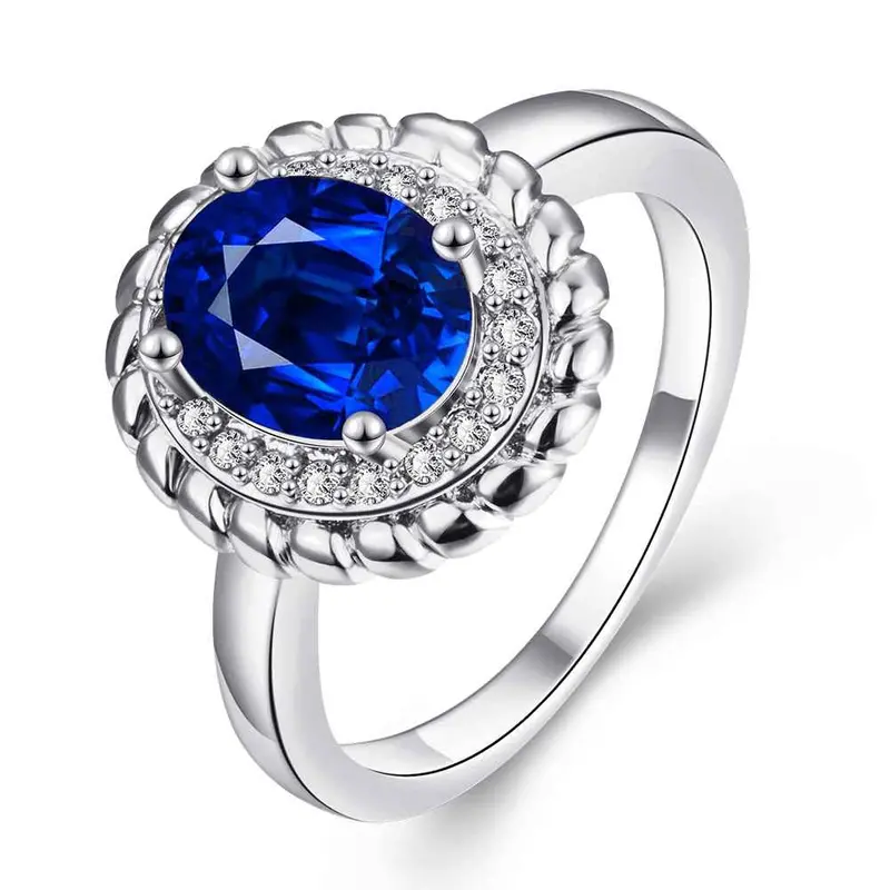 Luxurio 18K Gold Plating Rings Polygon Package Inserts Anillos Bone181 9