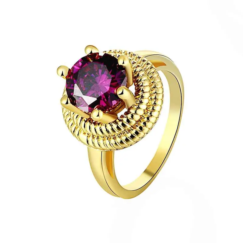 Luxurio Acessorios Para Mulher Ring Insets Purple Gem Aneis Collier Plastron Skgr1 3 1
