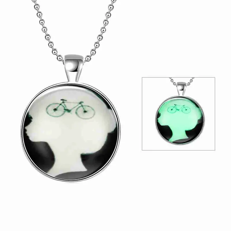 Luxurio Glowing Luminous Necklace Women Cross Maxi Necklace Wedding322 10