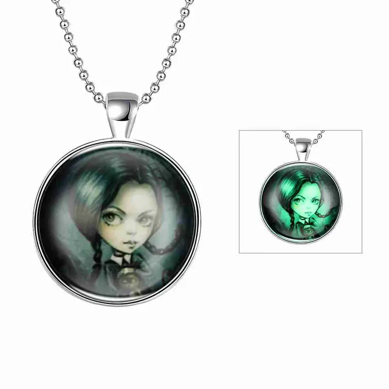 Luxurio Glowing Luminous Necklace Women Cross Maxi Necklace Wedding322 11