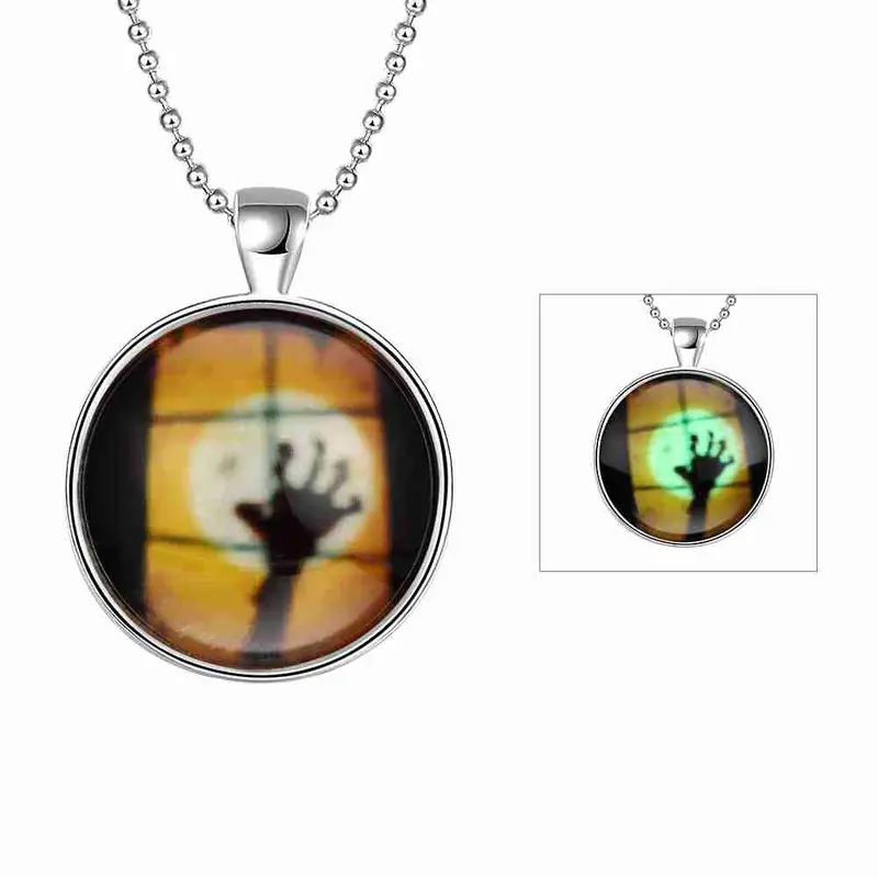 Luxurio Glowing Luminous Necklace Women Cross Maxi Necklace Wedding322 3