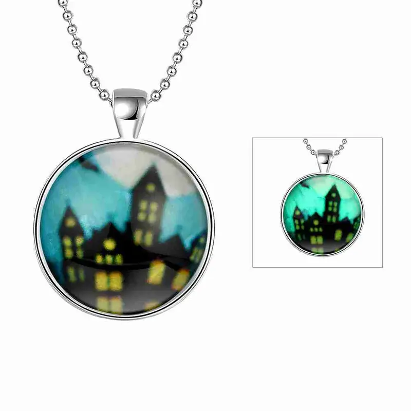 Luxurio Glowing Luminous Necklace Women Cross Maxi Necklace Wedding322 4