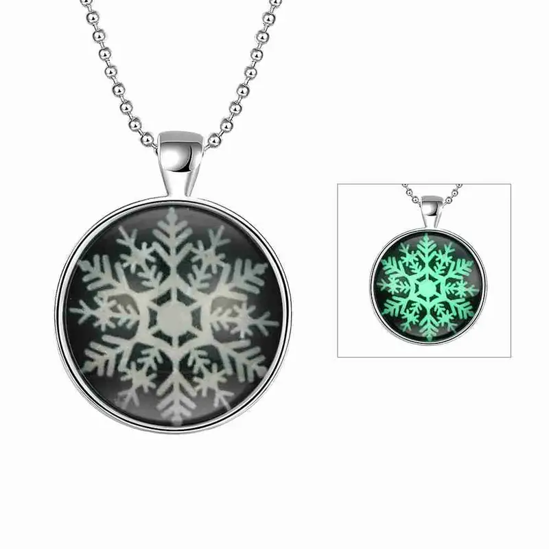 Luxurio Glowing Luminous Necklace Women Cross Maxi Necklace Wedding322 7