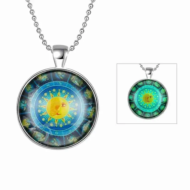 Luxurio Glowing Luminous Necklace Women Cross Maxi Necklace Wedding322 8