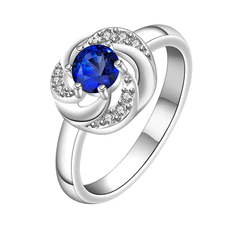 Luxurio Silver Rings Austria Crystal Men Ring Personalized 4 4