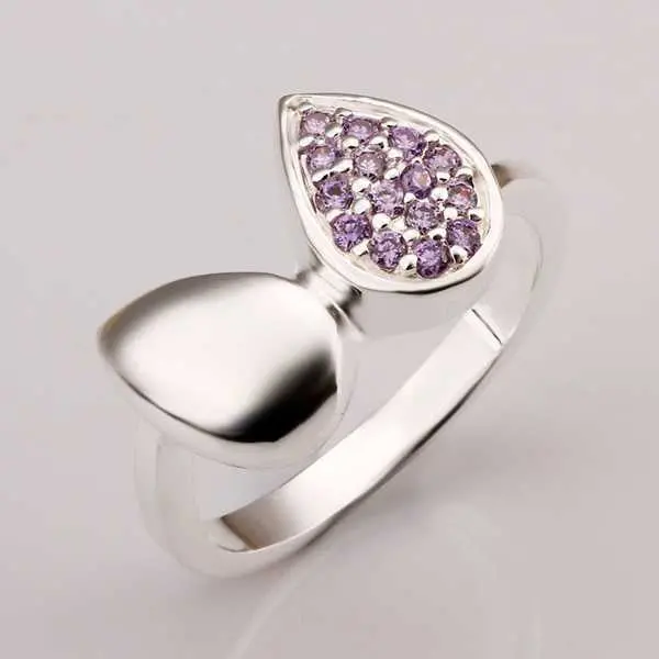 Luxurio Silver Rings For Men Heart Anel Masculino Charm  9 1