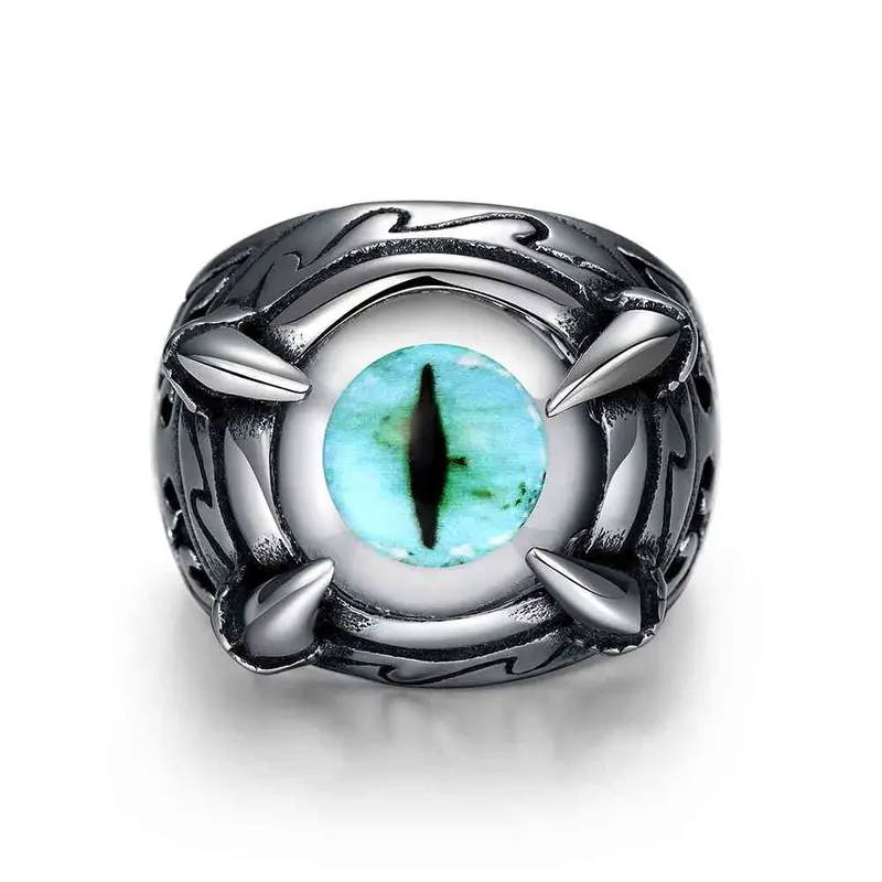 Luxurio Stainless Steel Rings Four Claw Round Anel Feminino Charm Mayar234 1