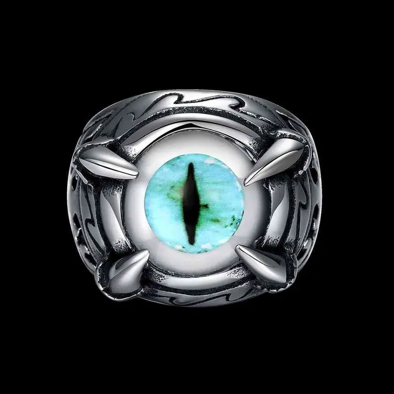 Luxurio Stainless Steel Rings Four Claw Round Anel Feminino Charm Mayar234 2