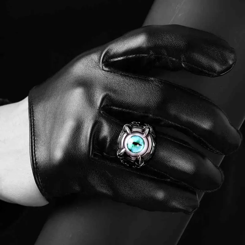 Luxurio Stainless Steel Rings Four Claw Round Anel Feminino Charm Mayar234 5