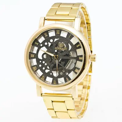 Luxury Boys Stainless Steel Pointer Quartz Wrist Watch 2