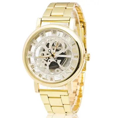 Luxury Boys Stainless Steel Pointer Quartz Wrist Watch 3