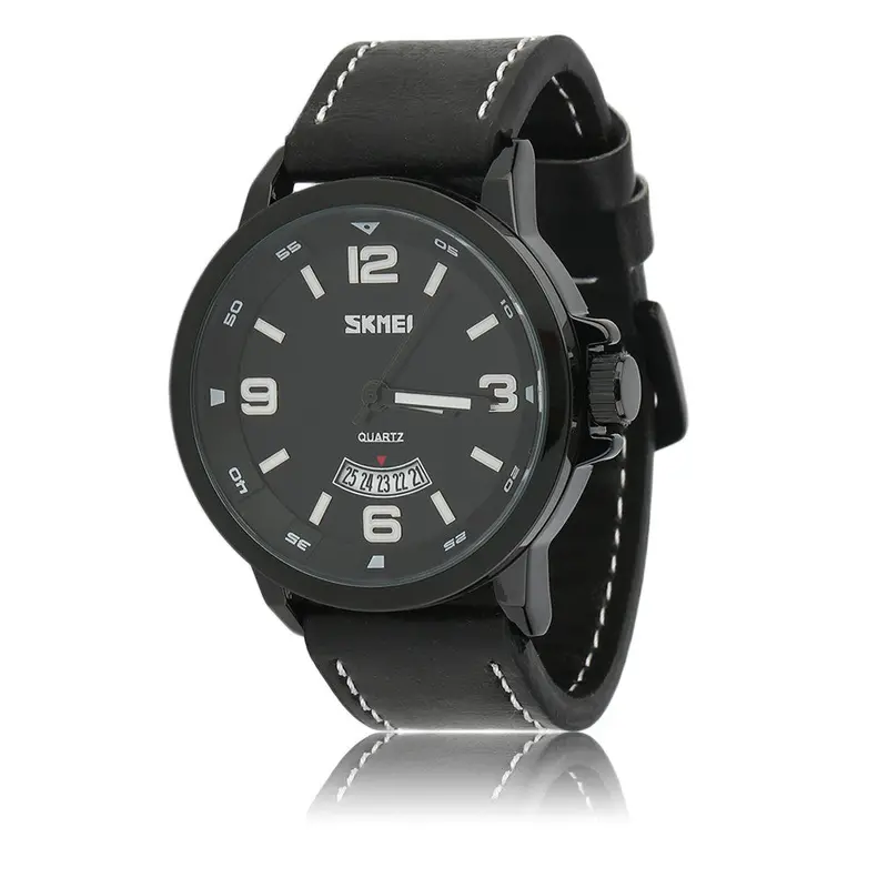 Luxury Casual Waterproof Quartz Watch Leather Band Wristwatch 1