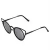 Luxury Classic Noveltymetal Temple Framecat Eye Round Circle Uv400 Sunglasses Trendy Eyewear 1
