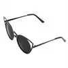 Luxury Classic Noveltymetal Temple Framecat Eye Round Circle Uv400 Sunglasses Trendy Eyewear 3