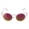 Luxury Classic Noveltymetal Temple Framecat Eye Round Circle Uv400 Sunglasses Trendy Eyewear 4