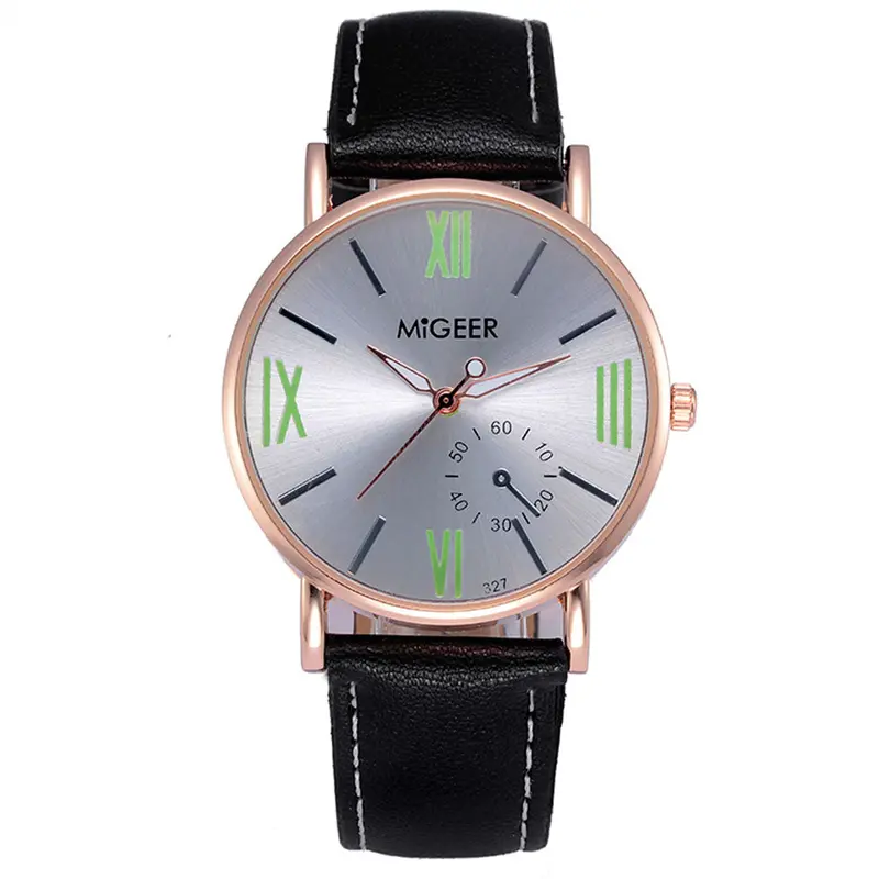 Luxury Crocodile Faux Leather Mens Analog Watch Wrist Watches Relogio Masculino Feida 1