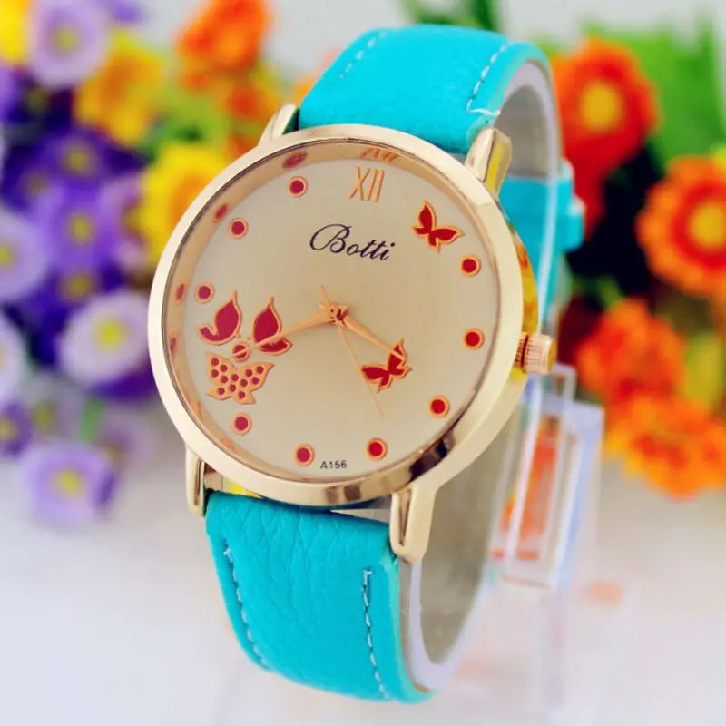 Luxury Elegant Women's Watch Stainless Steel Leather Brand Wristwatch Fashion Ladies Dress Watch 4