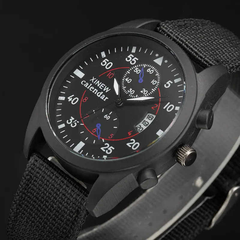 Luxury Fashion Mens Date Stainless Steel Quartz Analog Watches Wrist Watch 1